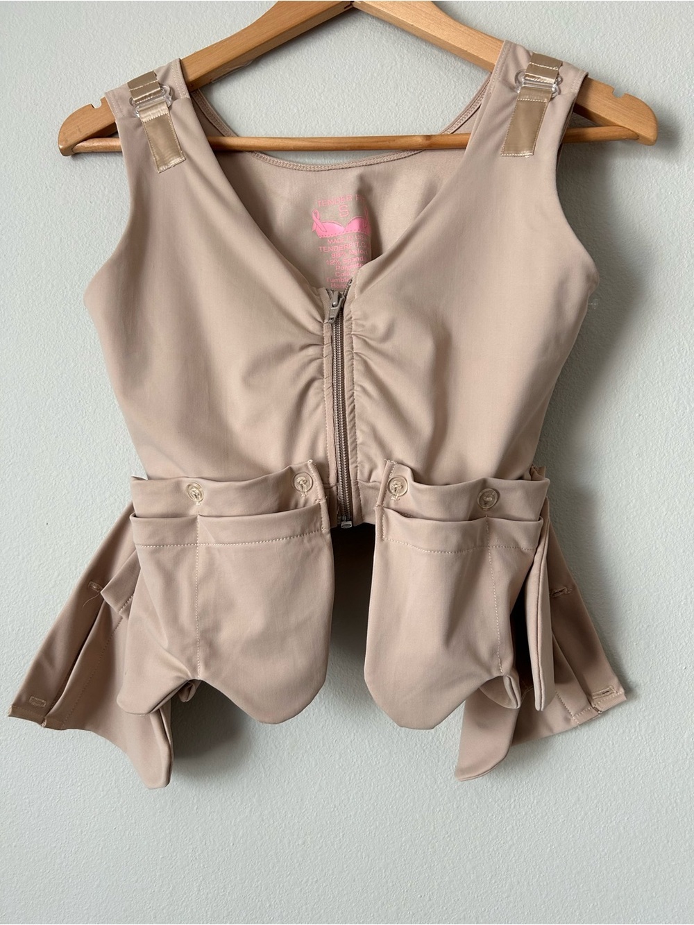 TENDER FIT
 Post surgical bra, mastectomy bra, chest surgery,